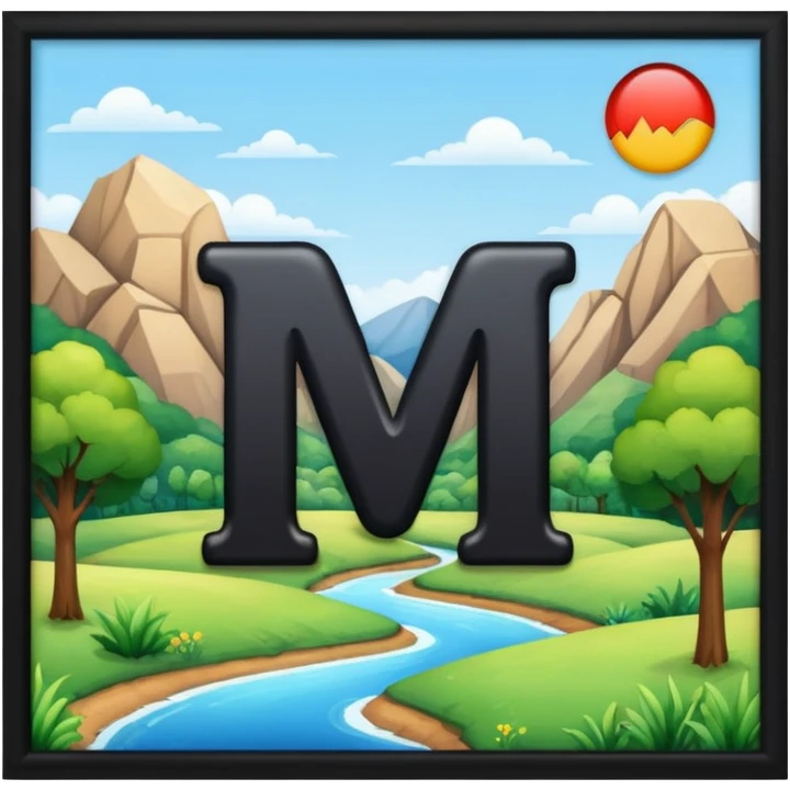 Quiero que esconda la letra M emoji