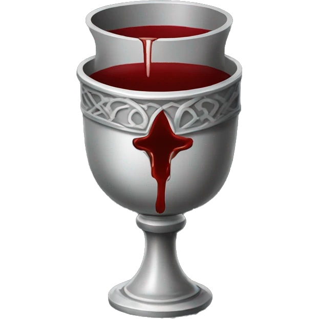 gothic chalice with blood emoji