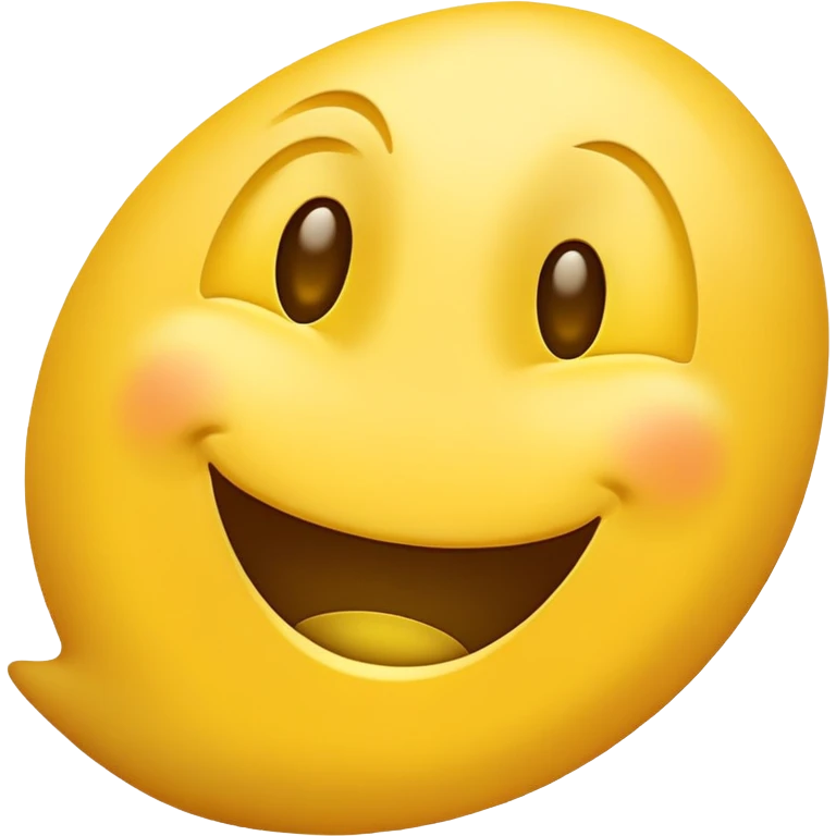 Yellow basic emoji but the smile is creepy and long emoji