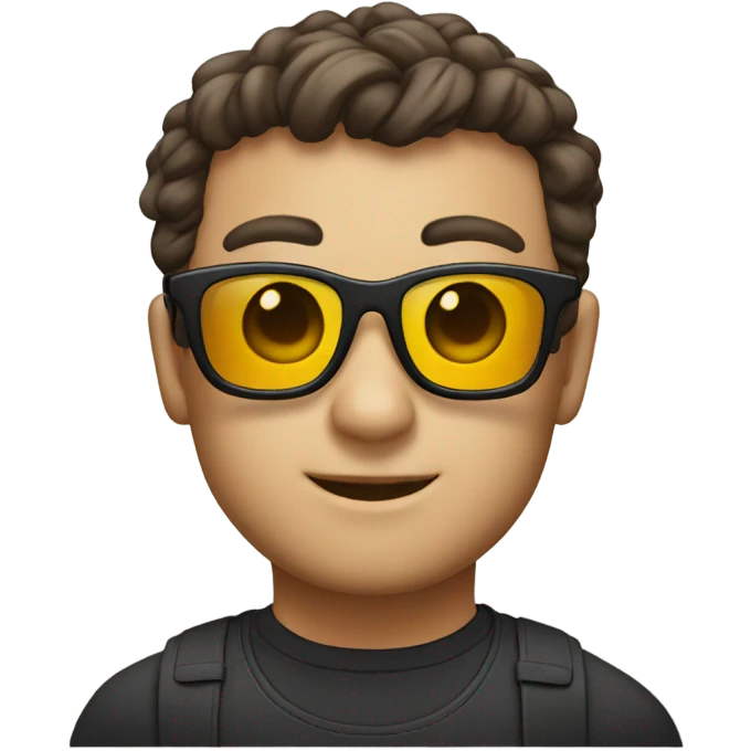 Pull down sun glasses emoji