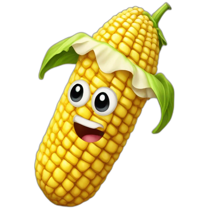 anthropomorphic corncob dude emoji