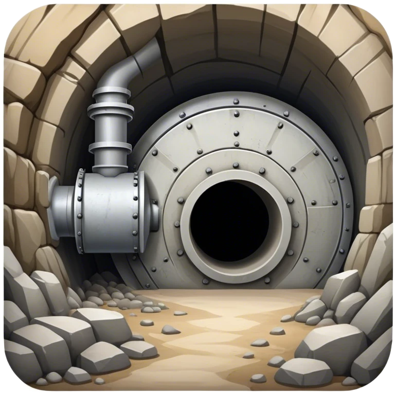 tunnel underground boring emoji