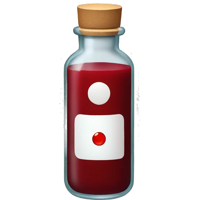 Vial of blood emoji