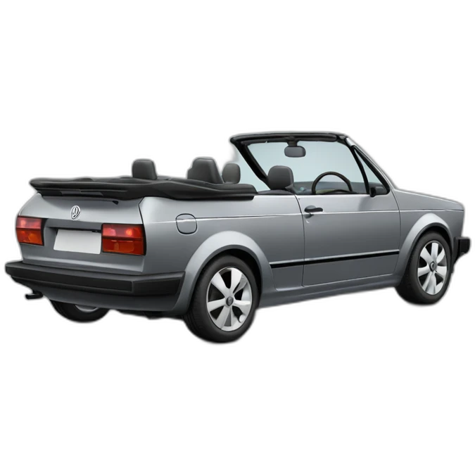 vw golf cabriolet gray karman emoji
