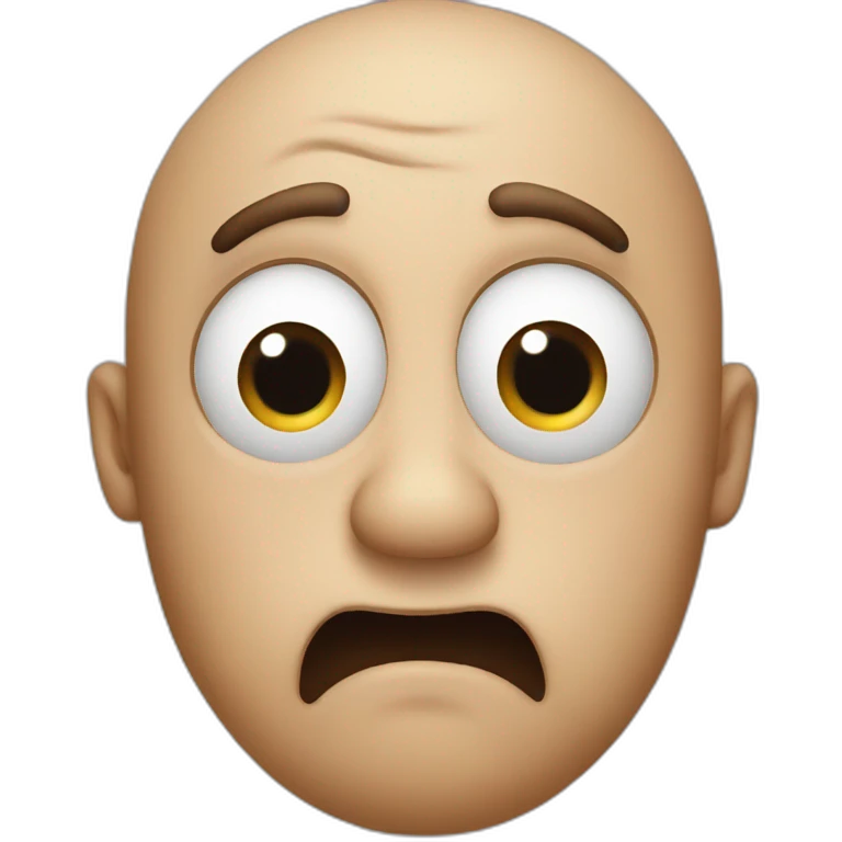 cross eyed big belly emoji