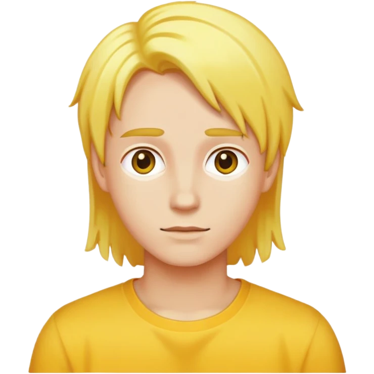 Tête jaune  emoji