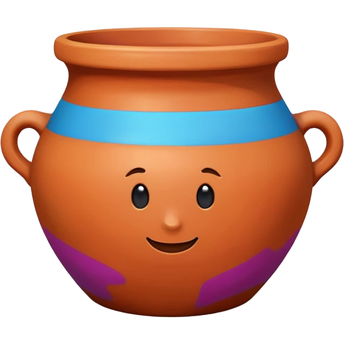 Painted Clay Pot emoji