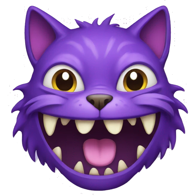purple CAT MONSTER emoji