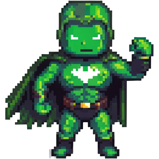 Hulk smashing, green superhero in action pose emoji