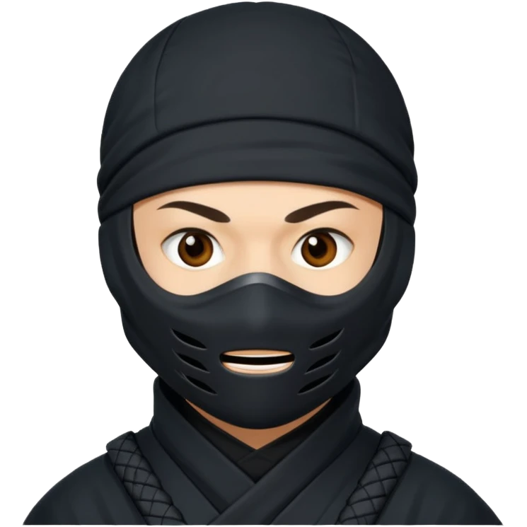 Ninja smile emoji