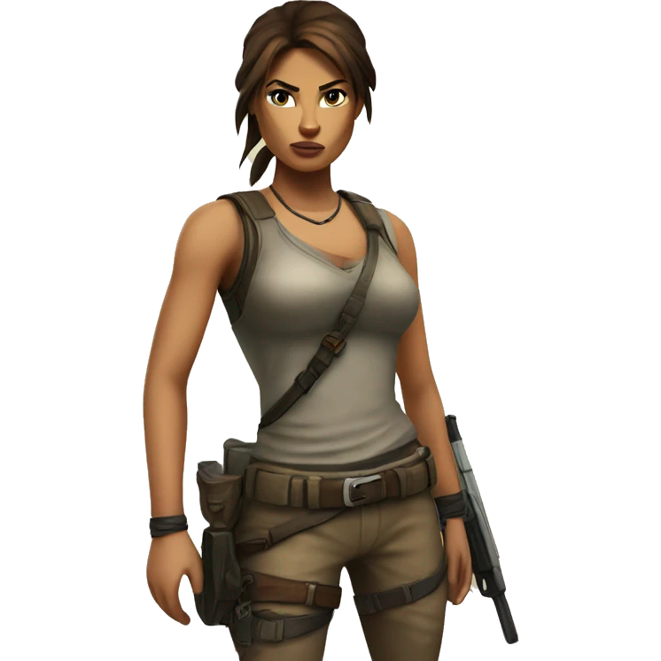 lara croft emoji