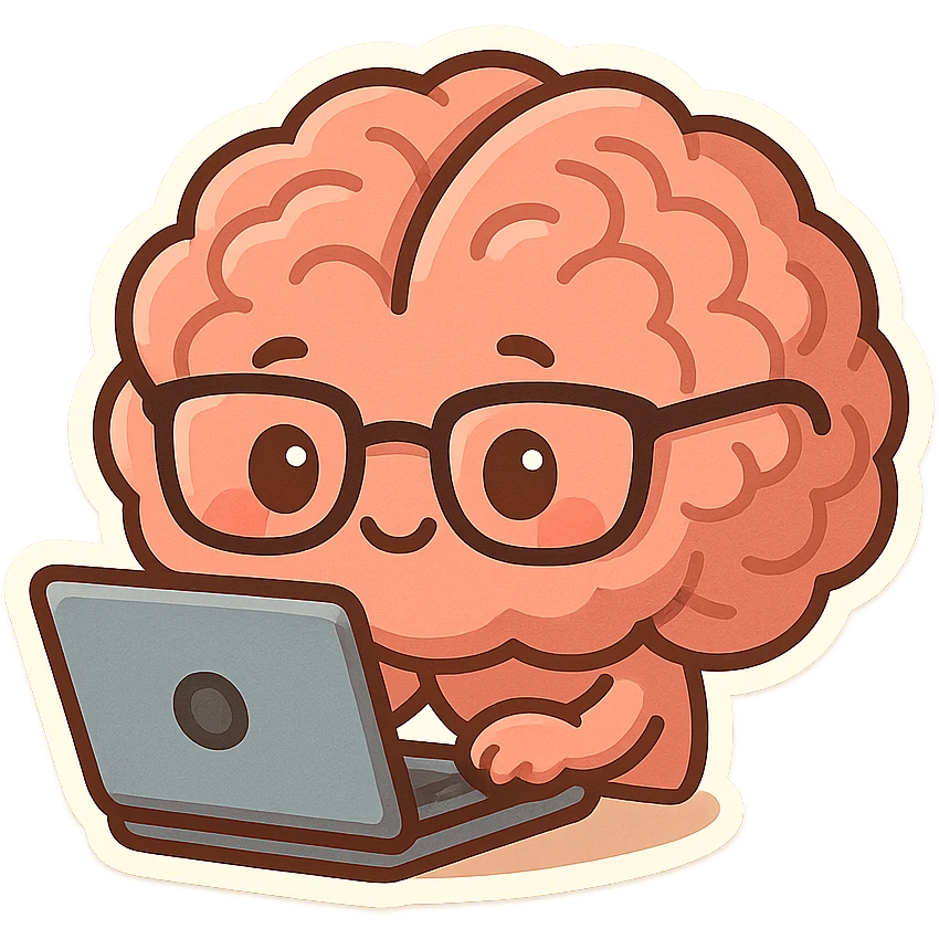 Brainwrote computer without text emoji