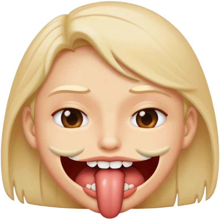 Sexy lip bite  emoji