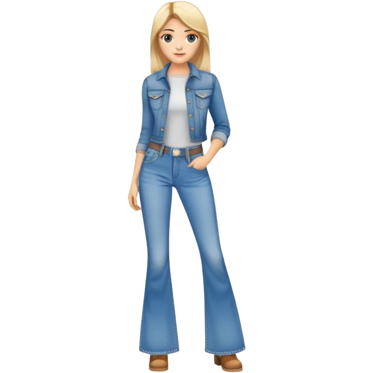 Women’s flare jeans emoji