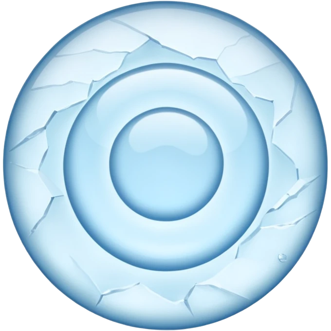 just one circle ice  emoji
