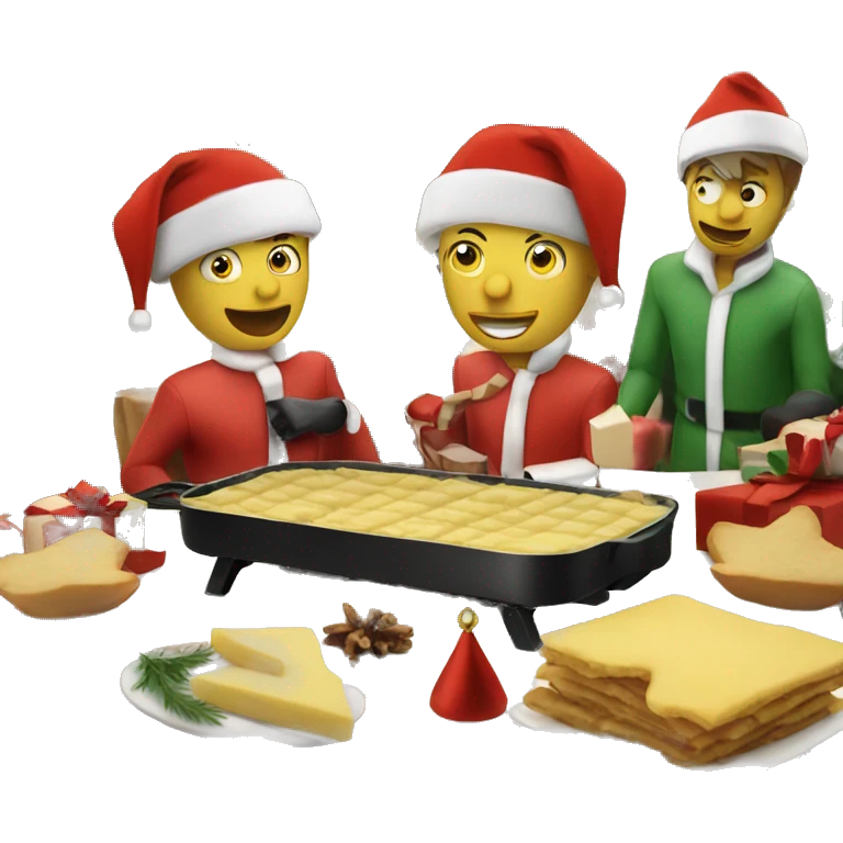 Raclette christmas emoji