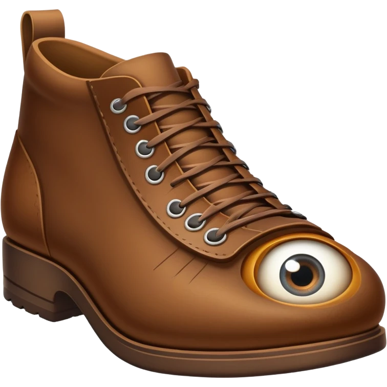 A shoe with eyes emoji