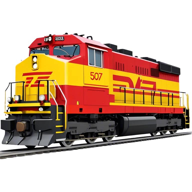 Diesel Locomotive - EMD SD70 (Model Year: 2021) (Iconic colour: Red and yellow) emoji