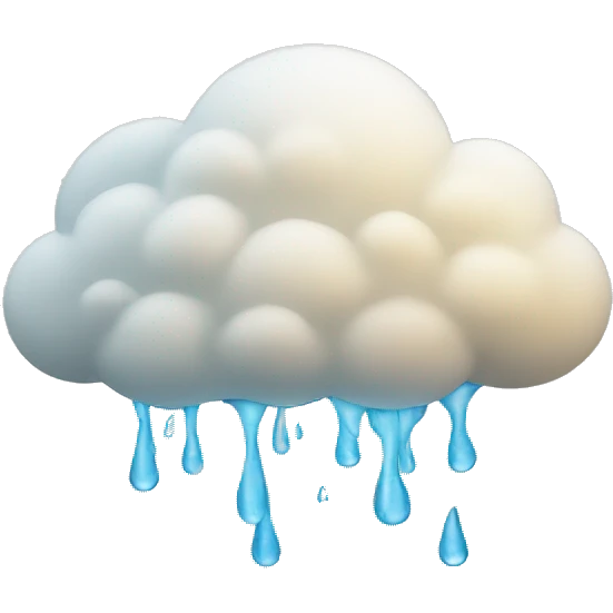 Clouds raining  emoji