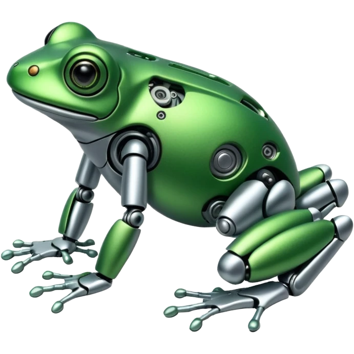 robotic frog emoji