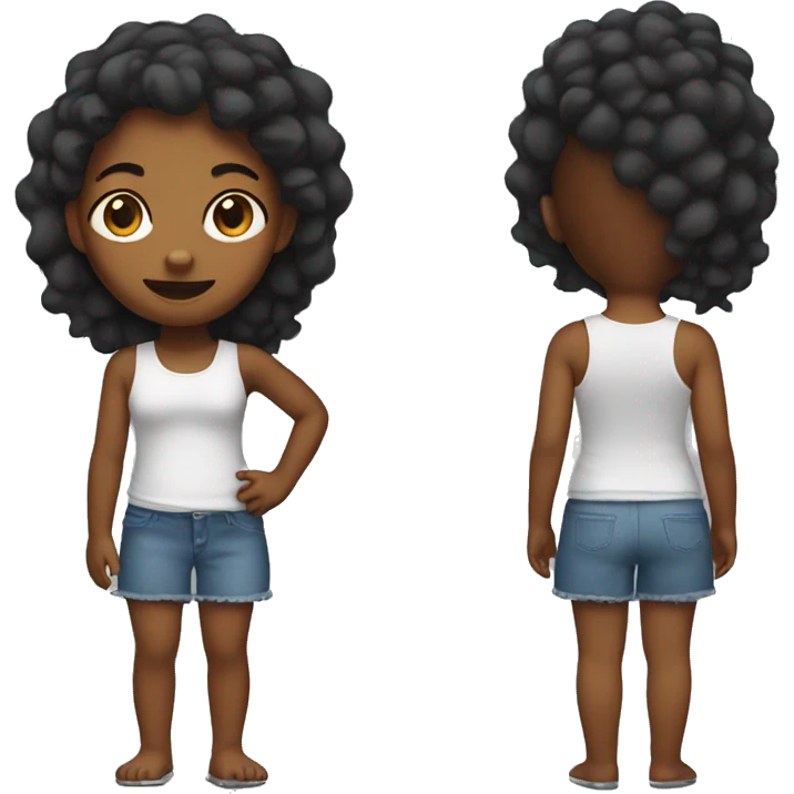 Black girl with dinosaur body emoji