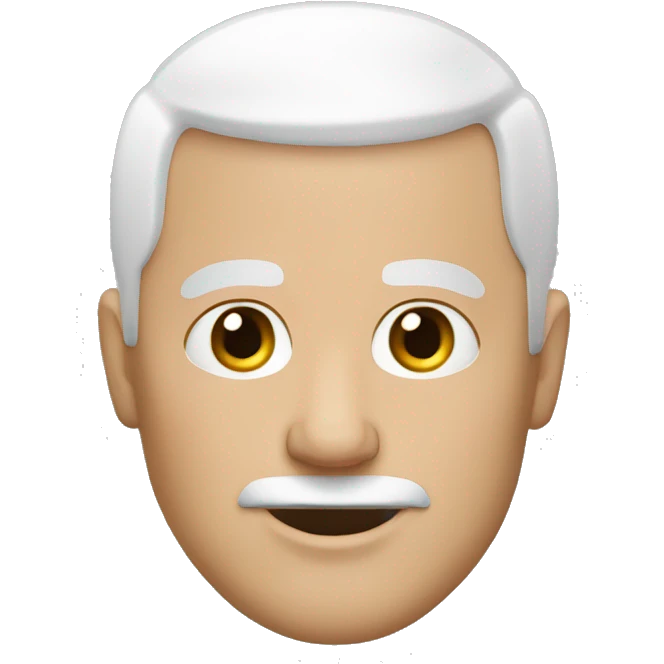 Bald white middle age man emoji