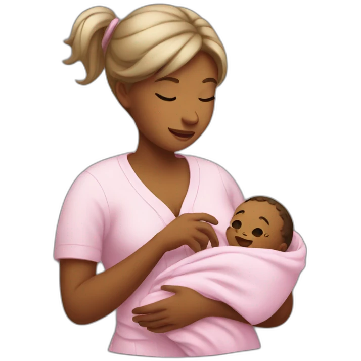 caring for the baby emoji