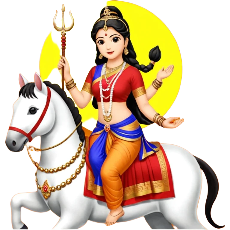 मॉं दुर्गा देवी सिंह पर विराजमान emoji