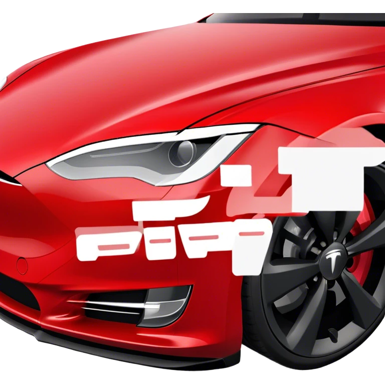 Tesla Model S - Tesla (Model Year: 2022) (Iconic colour: Red) emoji