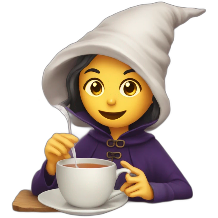 Witches have been drinking tea emoji