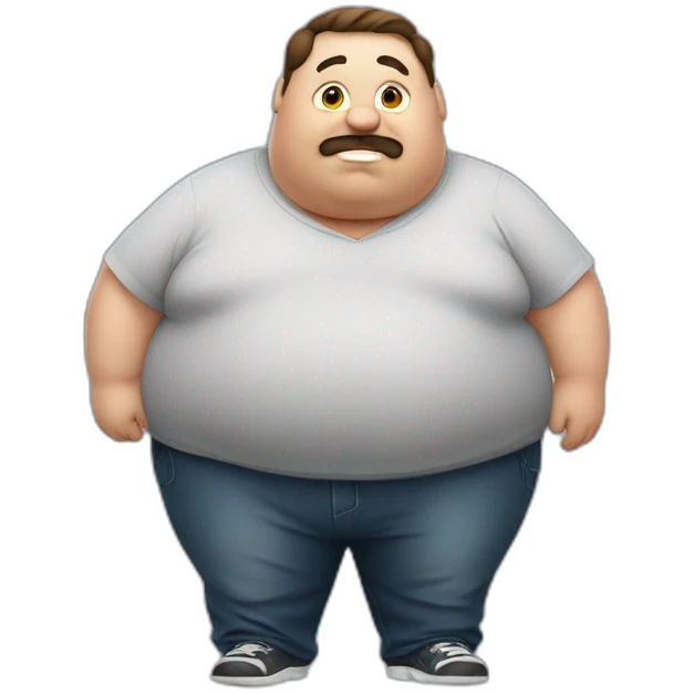 obese man emoji