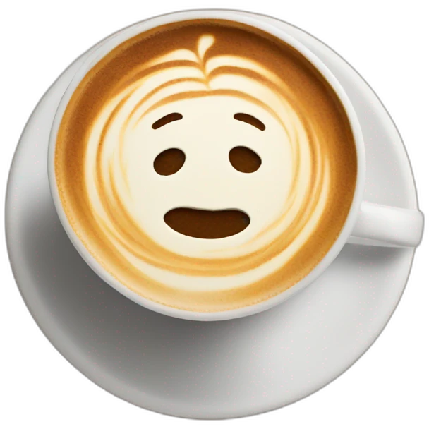 latte art emoji