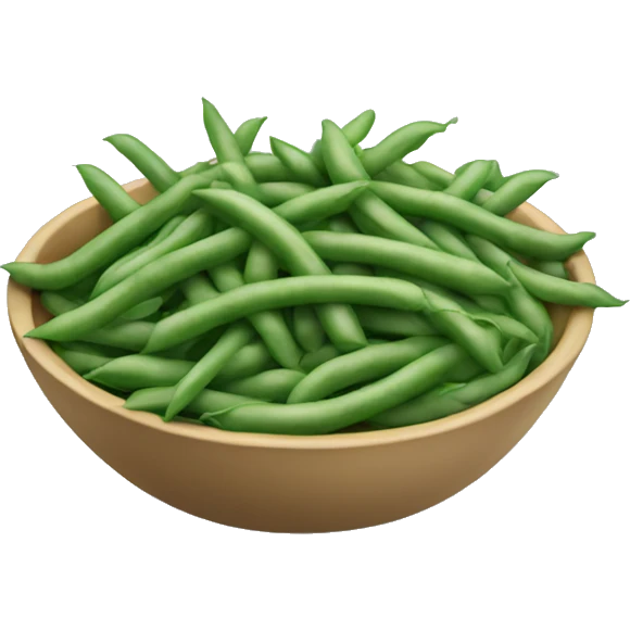 Bowl of green beans emoji