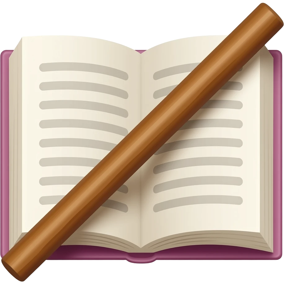 책과 막대기 emoji