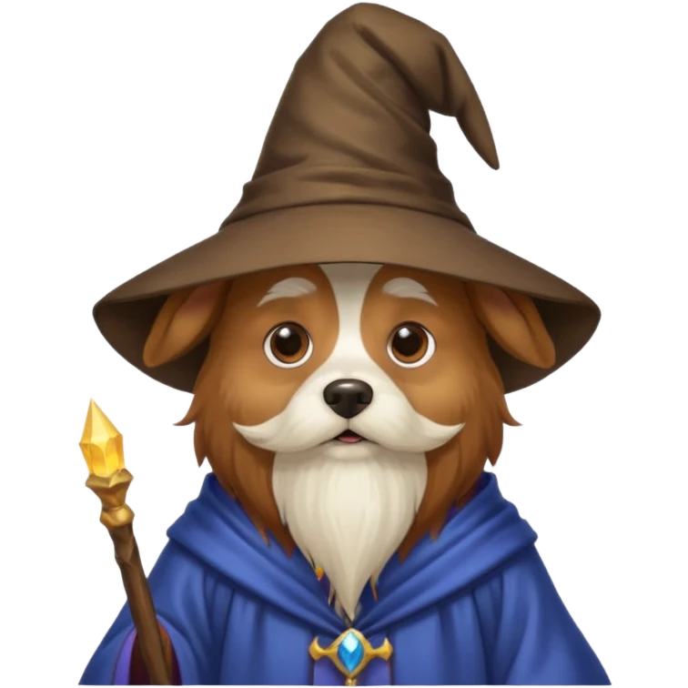 Dog wizard emoji
