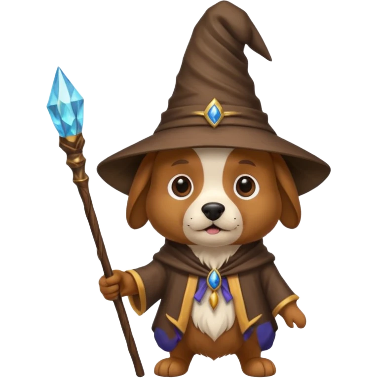 Dog wizard emoji