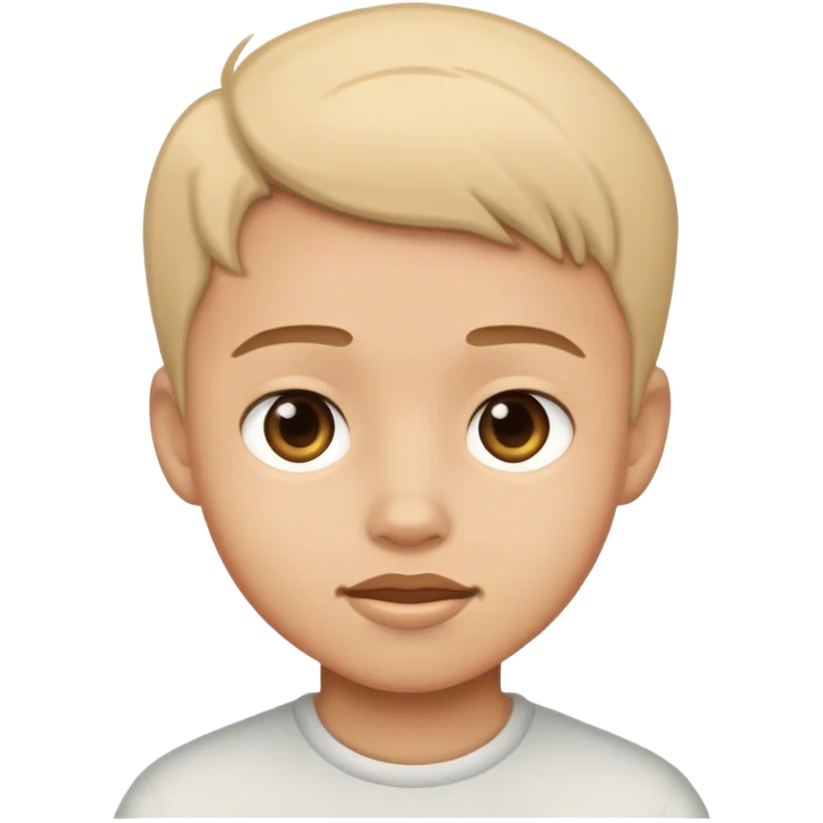 realistic portrait of a boy emoji