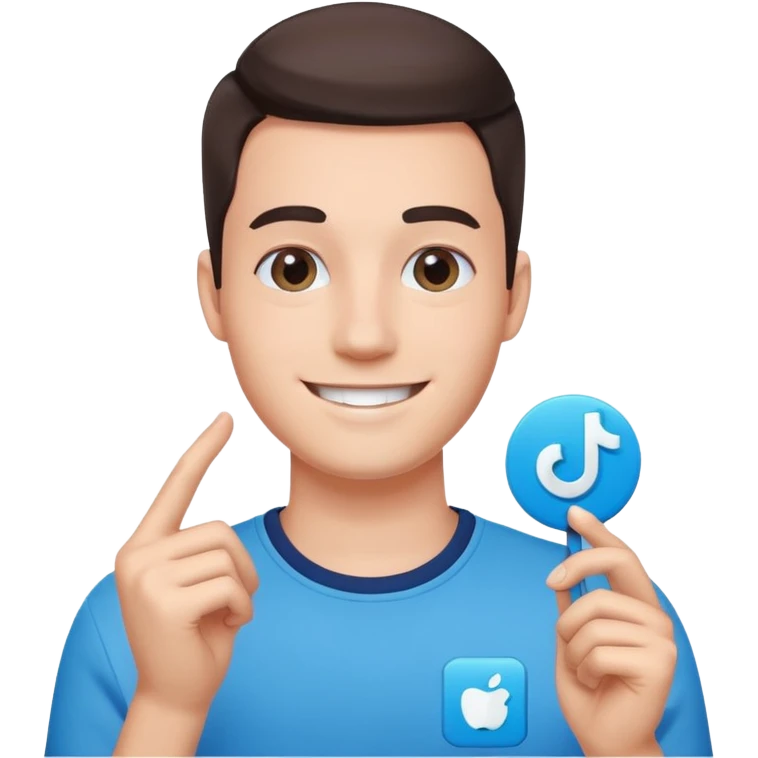 Q salga verificado azul en tik Tok emoji