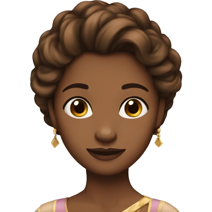 princess brown hair emoji
