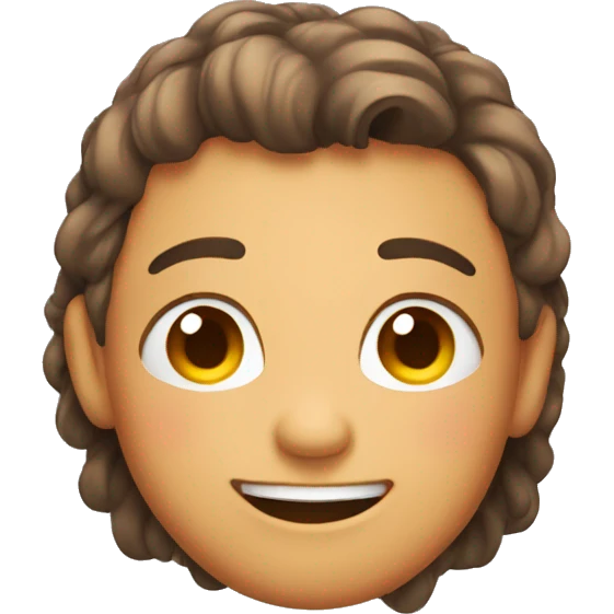 Blushing and smiling  emoji