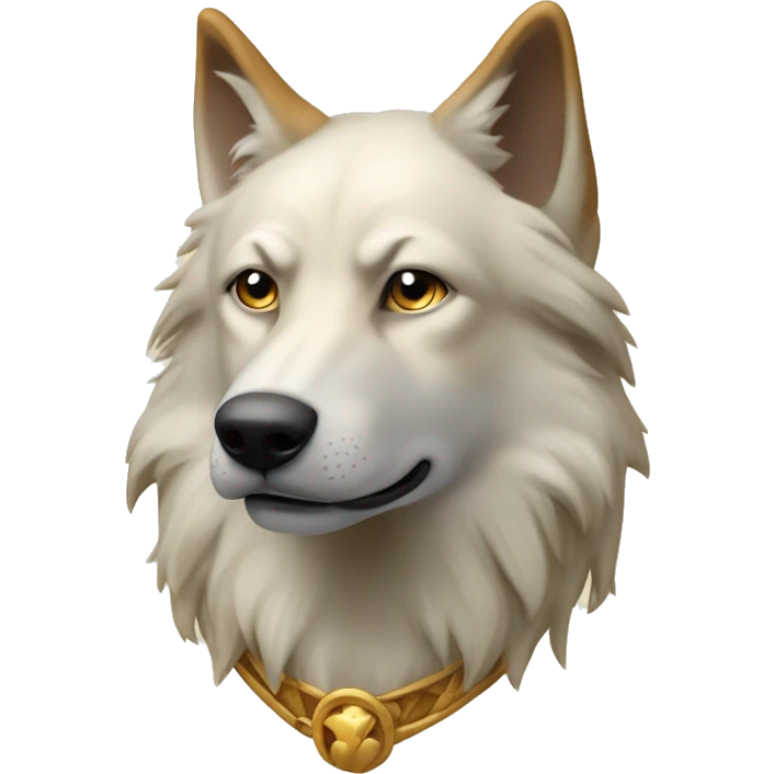 chien loup doré très doré qui s'apelle Ulysse emoji