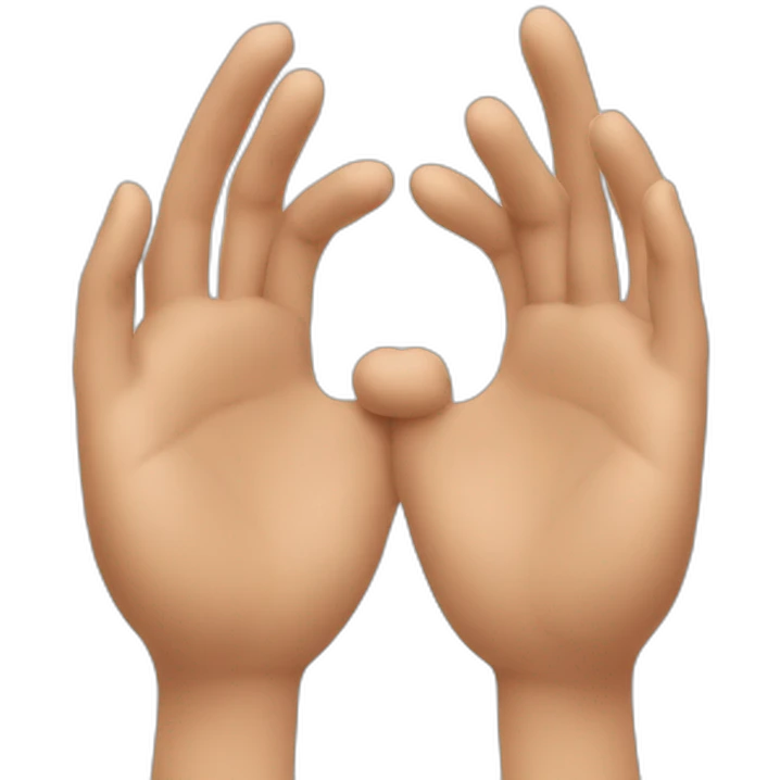 Coeur avec les mains emoji