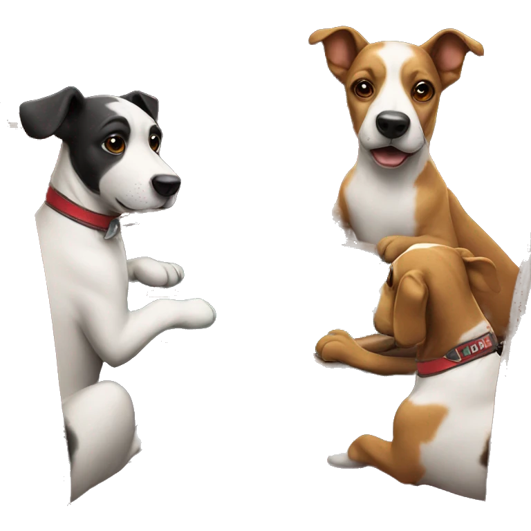 Dogs playing cards at casino emoji