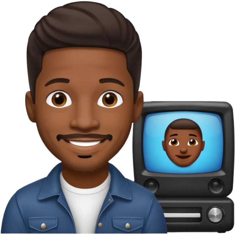 Stevie J, Record Producer (b.1973) with dark brown hair emoji