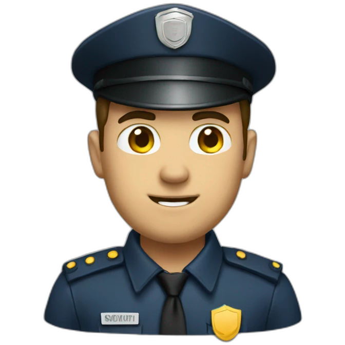A security man emoji