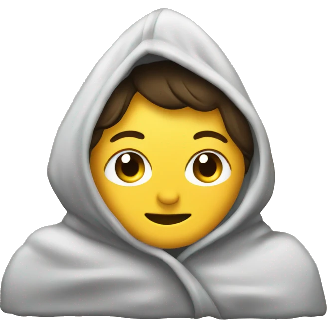 A HOODED BLANKET THROW  emoji