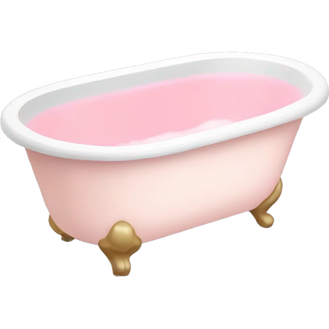 Light pink bath emoji