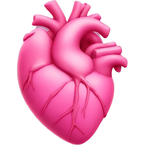 pink human heart emoji