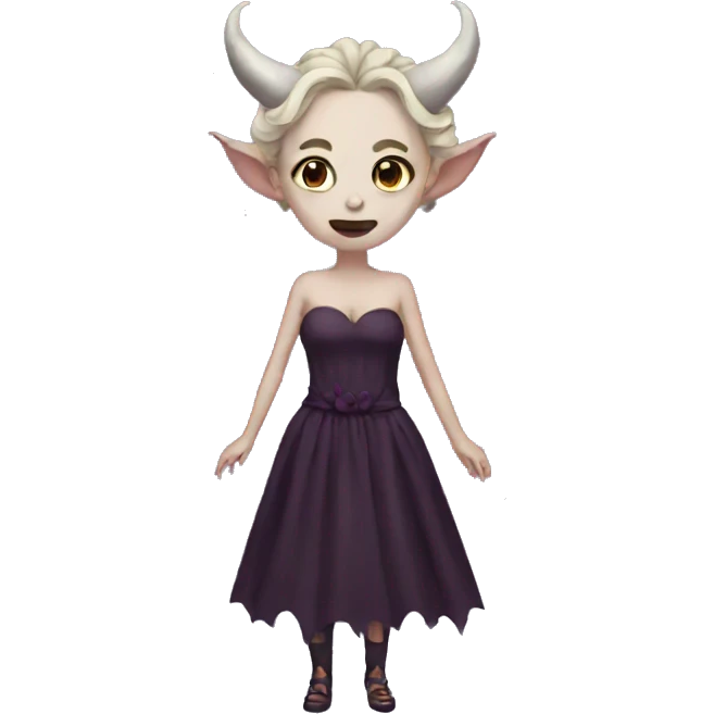 demon in dress emoji