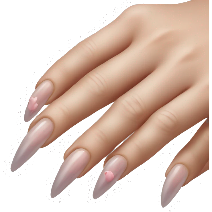 long nails om womans hand emoji